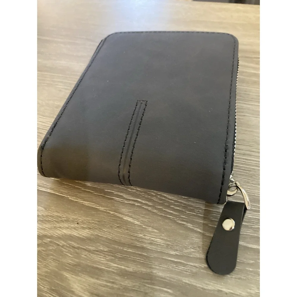 Dizorris Style Leather Men's Wallet Color Blackish Gray